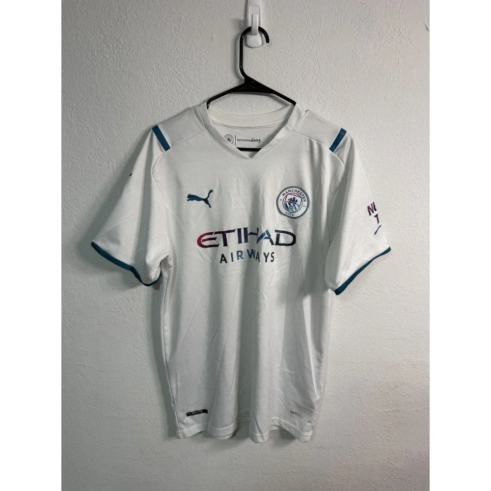 MANCHESTER CITY 2021 2022 #7 Sterling FOOTBALL SHIRT SOCCER JERSEY PUMA 2XL - Picture 1 of 13
